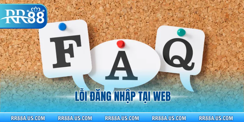 Lỗi đăng nhập tại web